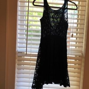 Navy blue lace dress